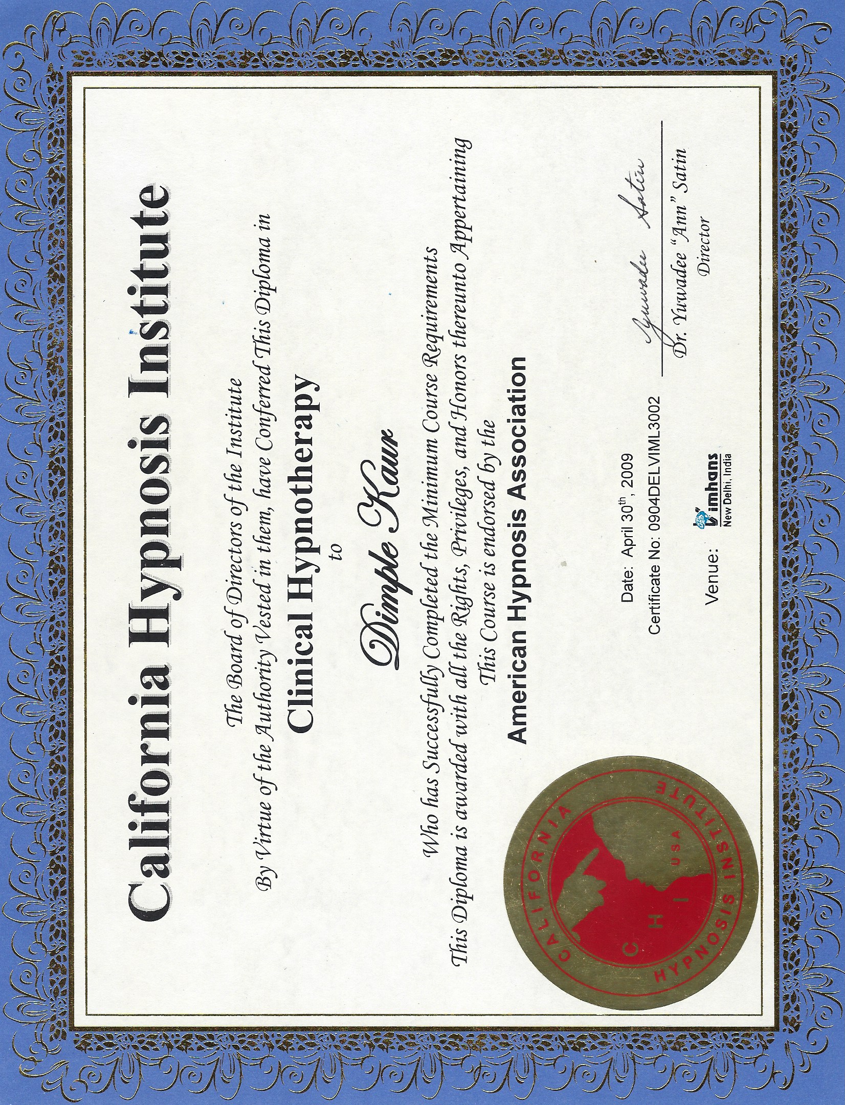 Certificate 2